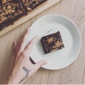 Gut Healthy Black Bean Tahini Brownies